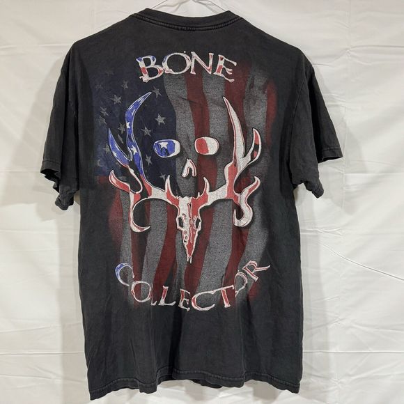 Bone Collector Hunting American Flag T Shirt Mens Size Medium - Picture 5 of 5